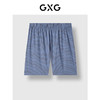 GXG男士细条纹棉质家居服高级感春秋北欧风睡裤单短裤 商品缩略图1