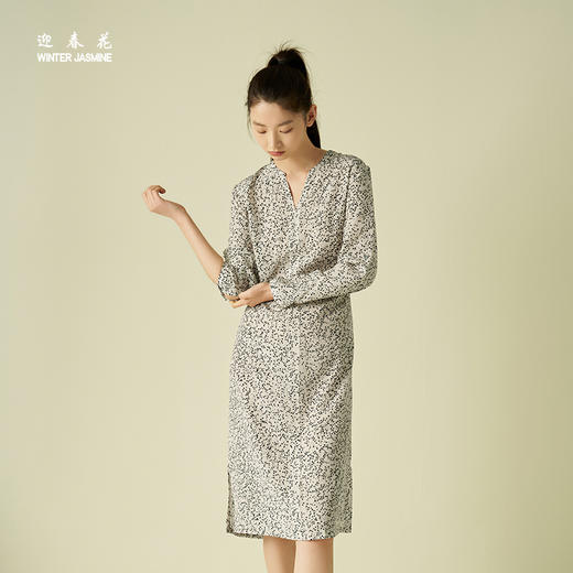 桑罗&迎春花联名 波点连衣裙休闲宽松版 商品图1