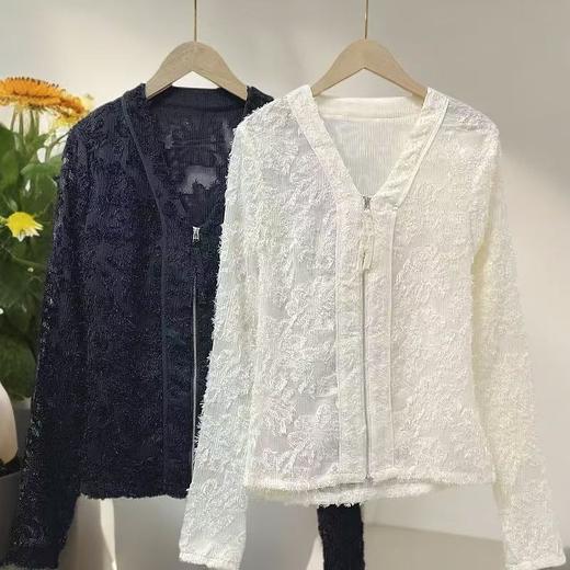 7.7清货，能接受不退拍 原创设计师品牌- CHUMO初沫8007毛边拉链超显瘦小衫（这款胳膊比较瘦）-喜出 商品图6