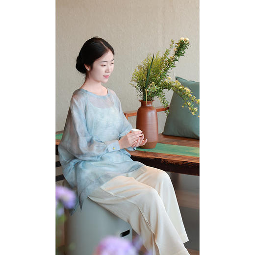 【抖音专属】新中式上衣（25708095菘-设计师） 商品图3