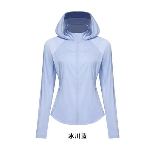 L RECNAVA UPF50+轻薄原纱凉感防晒衣 腋下带透气孔 下摆弧形修身显瘦 隐藏拉链口袋 连帽帽子可收纳 商品图7