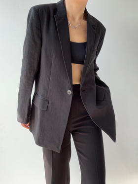 DONSEE10｜DS10SS2533-A 黑色廓型简约西装