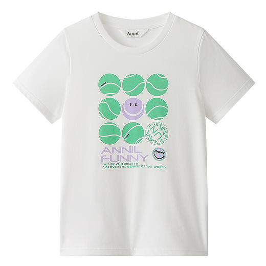 男女童圆领短袖针织衫夏季新款安奈儿童装EM521197 商品图9