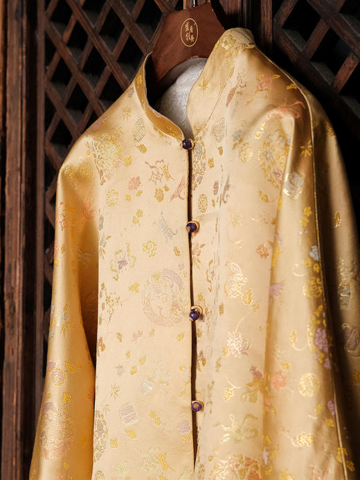 盛唐婧| 重磅真丝老缎新中式外套 商品图1