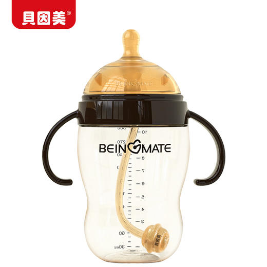 【防胀气设计】贝因美300ml大容量宝宝婴儿断奶奶瓶PPSU吸管奶瓶3-6-12个月以上 商品图3