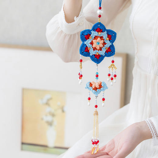 苏苏姐家馥锦香囊挂饰手工DIY手编钩针毛线团挂件自制材料包 商品图2