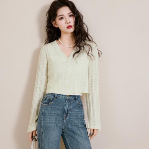 【特惠不退货】伊芙丽莱赛尔柔软针织衫1F3230351G 商品图0