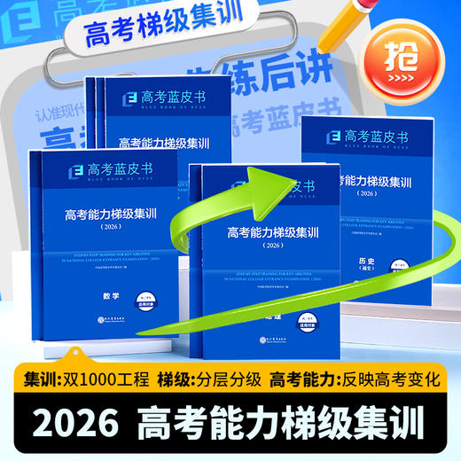 2026版高考能力梯级集训数学语文英语历史地理政治物理化学生物9科全高考蓝皮书原创题 商品图0
