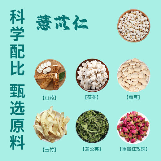 仁劲爽-薏苡仁茯苓山药固体饮料 中国发明专利 原第四军医大学联合研发 84g（6g*14袋） 商品图2