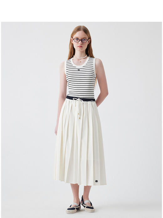 Teenie Weenie小熊字母半身裙女夏季女长裙TTWH252402W 商品图2