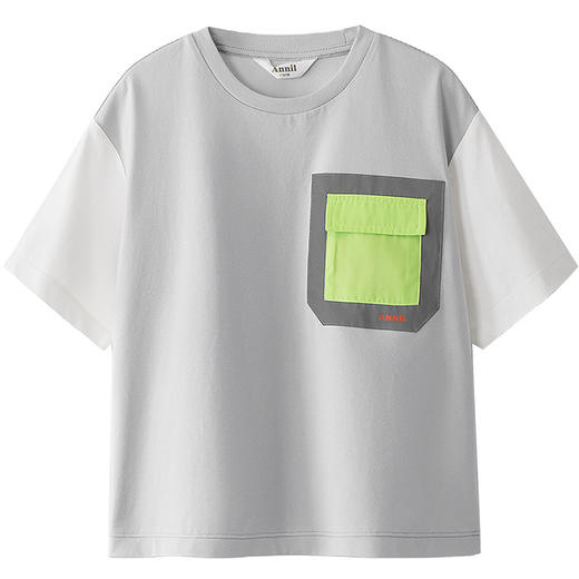 男童SORONA圆领短袖针织衫夏季新款安奈儿童装EB521188 商品图10