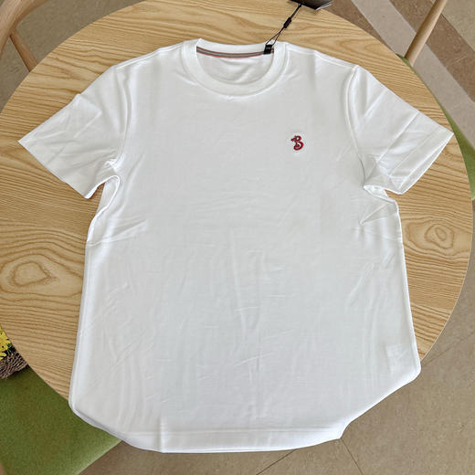 男装T恤夏季新款简约莫代尔柔顺亲肤圆领基础白色款上衣   XLM-CAC8687127* 商品图0