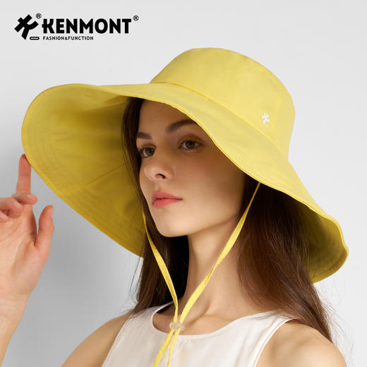 卡蒙KM-6159新款黑胶防晒帽大帽檐 商品图8