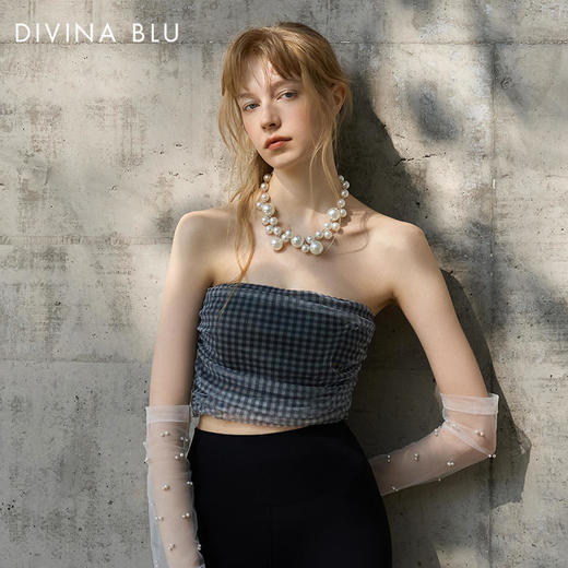 DIVINABLU东京系列迪唯纳网纱抹胸90 商品图6