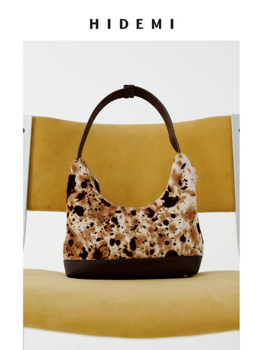 HIDEMI easy系列进口牛皮荔枝皮可调节手柄多背式饭盒包 格纹/乌木棕/动物纹 商品图5