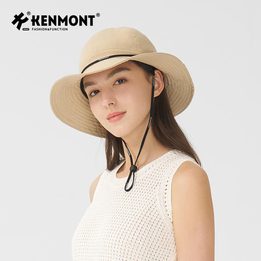 卡蒙 KM-6101遮热帽檐山系防晒帽（男女同款港风盆帽） 商品图8