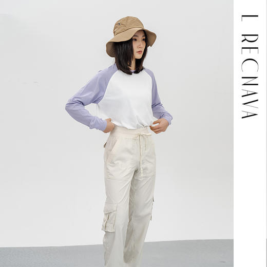 L RECNAVA 轻量防水直筒工装裤 抽绳腰头可调节 多功能口袋很能装 脚口抽绳 可直筒可束脚 商品图3