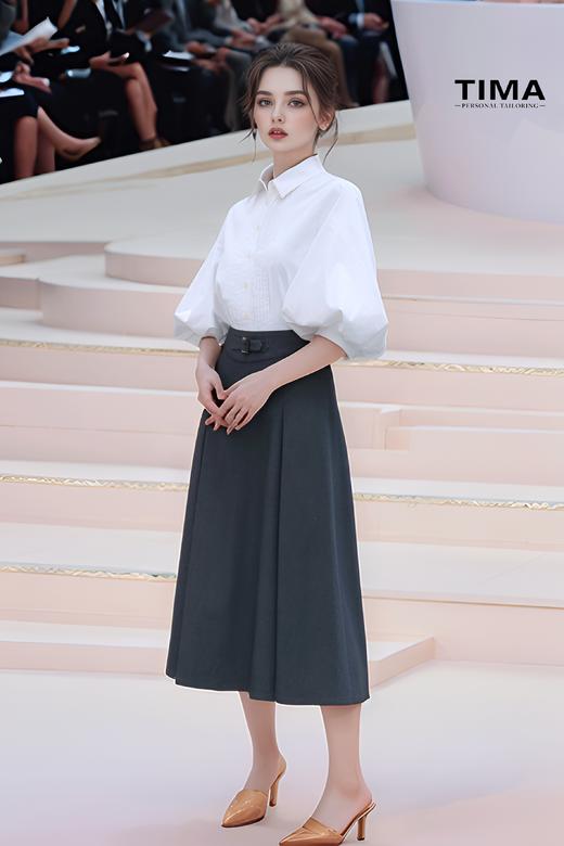 内工字折大摆半裙 商品图0