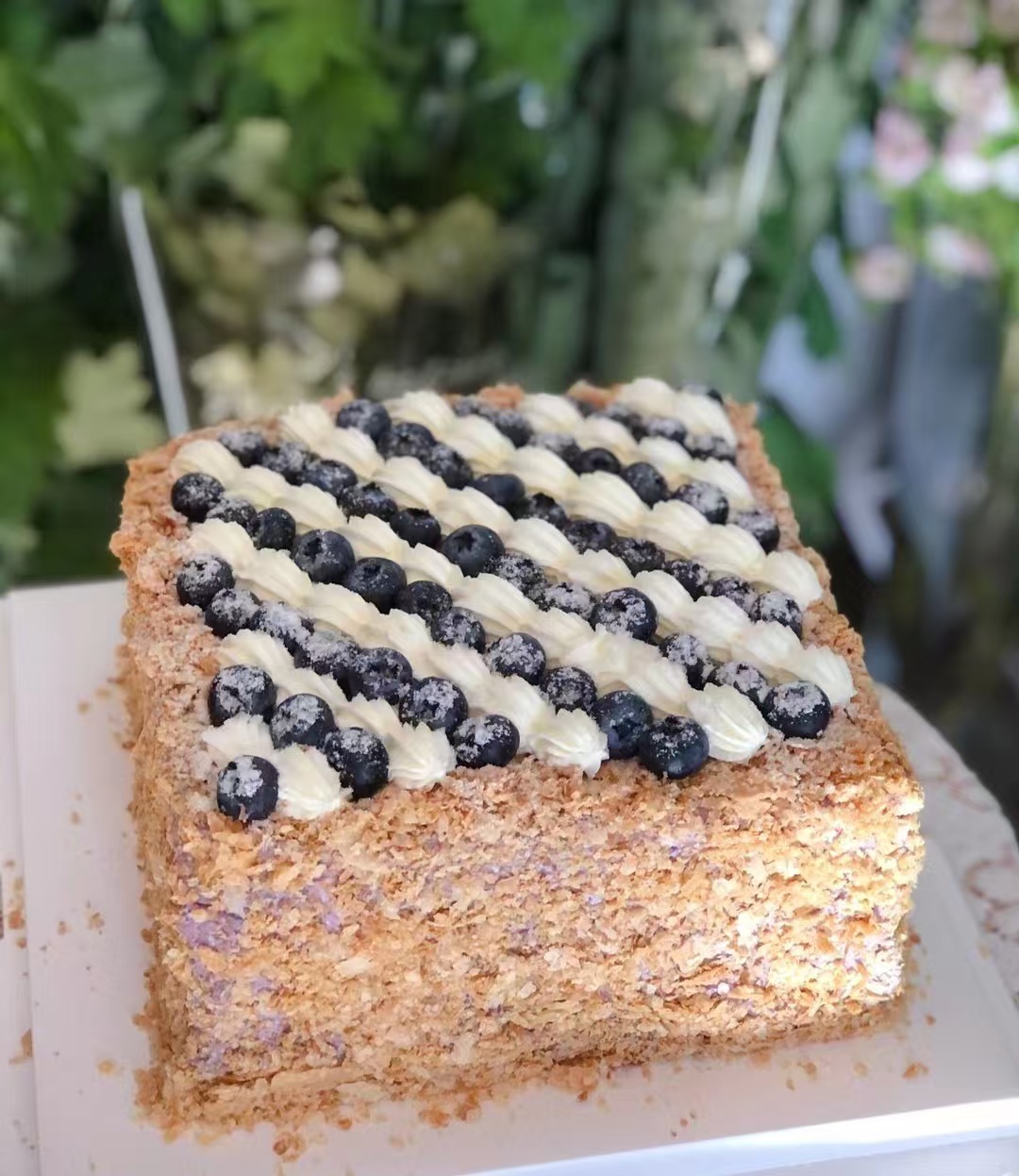 蓝莓拿破仑蛋糕