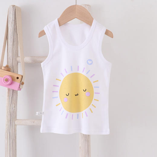 【捡漏49.9任选4件！】儿童背心 新生婴幼儿夏季 纯棉宝宝上衣 男童夏装薄打底衫 女童小吊带-QQ 商品图7