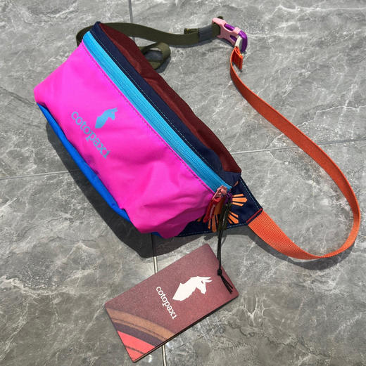 羊驼家彩色腰包斜挎包 商品图1