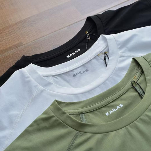 原单正品 KAILAS凯乐石速干功能T恤短袖吸湿快干透气户外越野跑登山徒步短袖
颜色：黑色白色军绿
尺码:M-XXL 商品图1