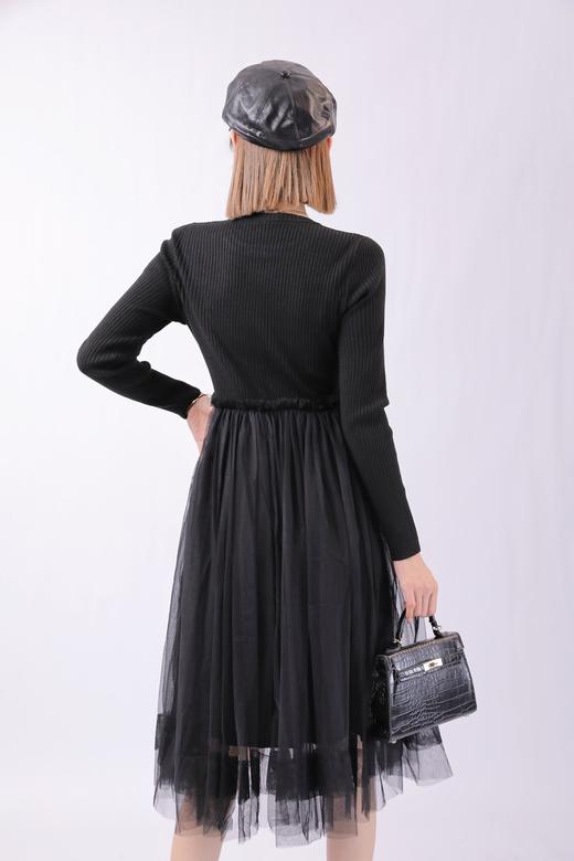 33GAR071004#拼结毛织连衣裙 商品图4