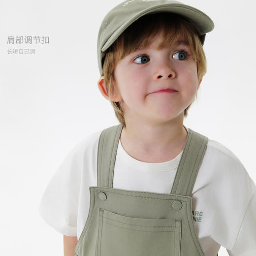 马克珍妮男童柔软亲肤工装背带裤 宝宝裤子2025年春装新款250020 商品图4