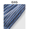GXG男士细条纹棉质家居服高级感春秋北欧风睡裤单短裤 商品缩略图3