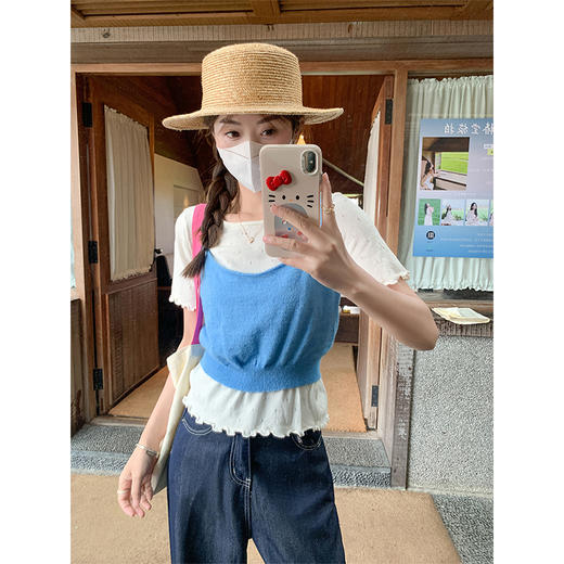 【110元任选3件】现货秒杀！卖完下架不再补 ！微信粉丝打折价！！针织吊带背心 商品图3