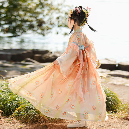 【团购】【苏城纪】清仓特价款 汉服女童襦裙醉江南（玉兔） 商品图4