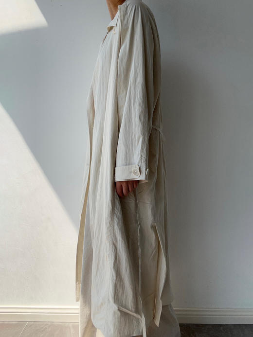 DONSEE10｜DS10SS2540-A 米白直筒长风衣 商品图5