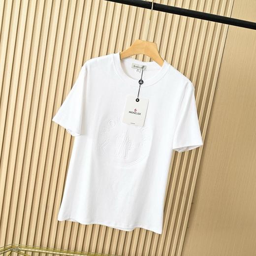 蒙口2025春夏新款经典凹凸印短袖T恤 商品图3