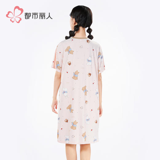 都市丽人超值精选女士特价棉质短袖套装薄凉感洞洞布短袖类LHH6B2 商品图3