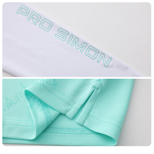 BOS-303A(PROSIMON高尔夫春夏女款带防晒袖套短袖小立领衫) 商品图3