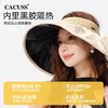 【CACUSS防晒】黑胶全遮光空顶防晒帽 大帽檐UPF50+大头围遮阳帽 可卷易收纳 商品缩略图1