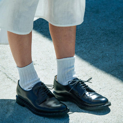 ROTOTO LINEN COTTON RIBBED 日本奈良制亚麻棉混纺男女低帮袜 商品图0