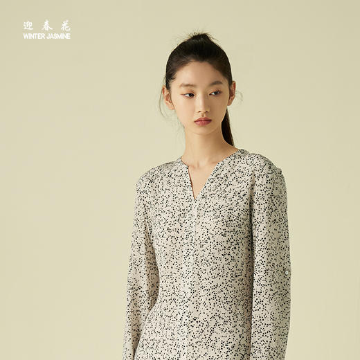 桑罗&迎春花联名 波点连衣裙休闲宽松版 商品图2