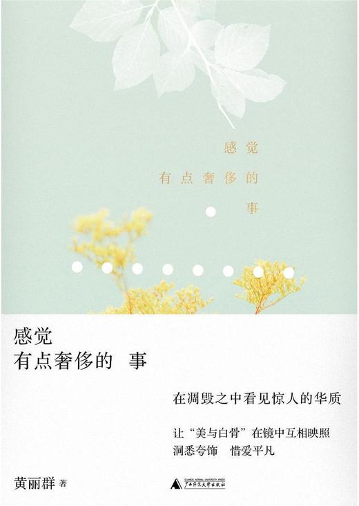 【买即赠限量种子书签】感觉有点奢侈的事     黄丽群  著  文艺  生活、文学、随笔  广西师范大学出版社 商品图5