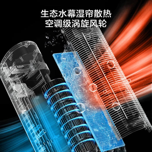 美的（Midea）冷风扇_家用水冷塔扇_无叶柔风冷风机_加湿制冷空调扇_立式客厅卧室轻音节能落地扇_AAF10MA_4L水箱【含2块大冰晶】 商品图3