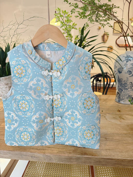 宝相奔鹿国风马甲蕾丝衬衫两件套 110-160 商品图7