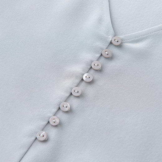 丁摩v领真丝背心女新款桑蚕丝宽松无袖通勤吊带纯色内搭打底上衣AL1000637 商品图2