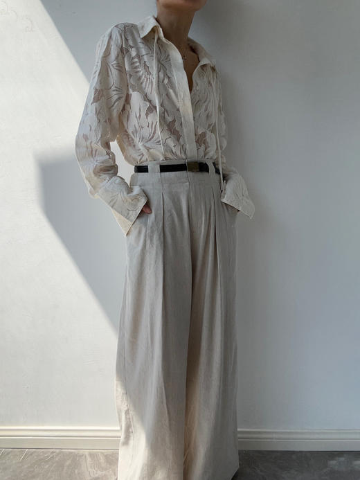 DONSEE10｜DS10SS2515-D 白色蕾丝镂空衬衫 商品图5