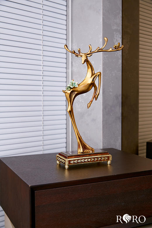 【彼达思】罗比罗丹 其乐融融B 鹿摆件 商品图0