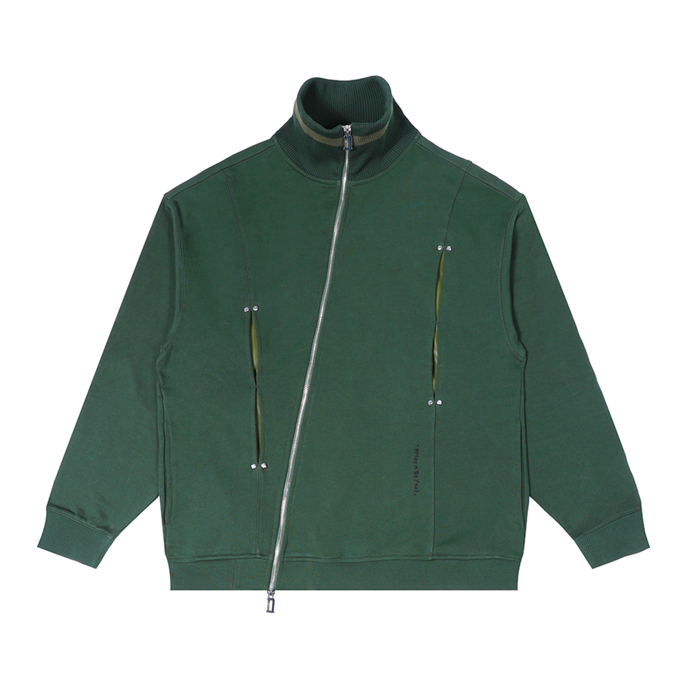 D.Desirable立体裁剪拼皮卫衣