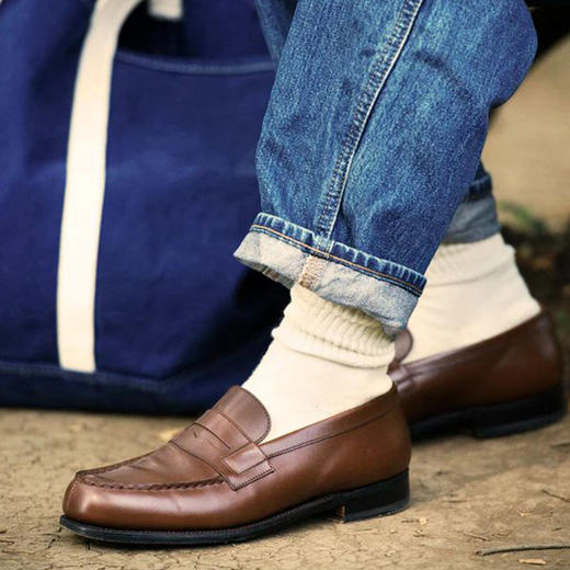 ROTOTO ORGANIC 日本奈良制美国有机棉无染色男女中帮袜子3双装 商品图0