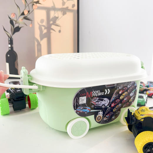 【29.9元36辆合金车 送收纳箱】一桶金属小汽车36辆（赠送地图+收纳桶车） 商品图6