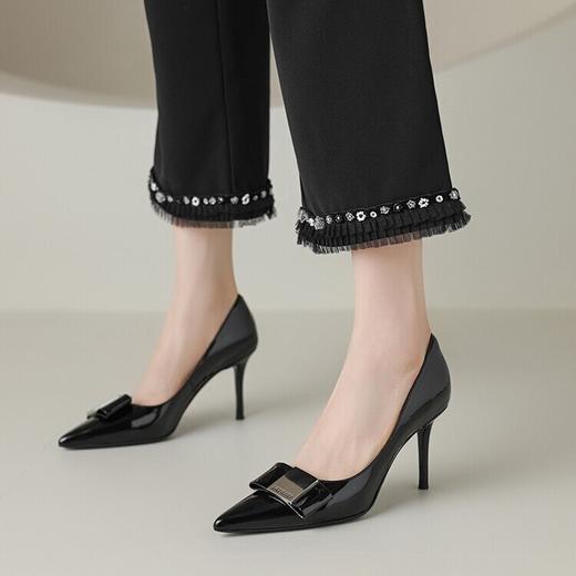 【预售5天】时尚法式高跟单鞋尖头浅口晚风温柔百搭四季款女鞋HY&M755-1 商品图4