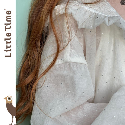 Littletime女童套装夏装2025新款儿童连帽外套女孩高定闪闪短裤 商品图1