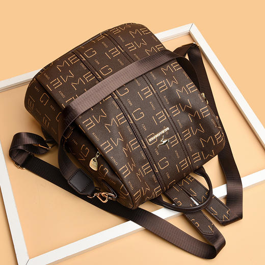 双肩包大容量防盗，花纹PVC挎包包TS-8603 商品图2